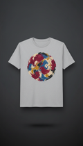 Art Print T-Shirt — Crimson Flow